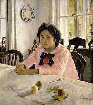 Valentin Serov The girl with peaches  was the painting that inaugurated Russian Impressionism. Germany oil painting art